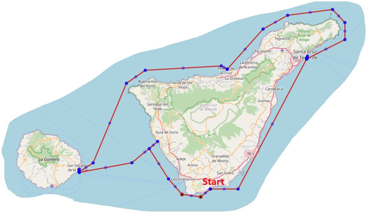 Seglingsområde Teneriffa